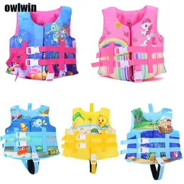 Kids Life Vest Floating Girls Jacket Boy Swimsuit Sucsnenen Sunscreen Floating Power Power Poolming Poolming for Drifting Boating 240111