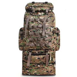 100L Tatical Military Ryggsäck för camping Vandringsresor stora kapacitetsmollväska ryggsäckar ryggsäck SAC A DOS Homme 240111