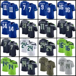 Jaxon Smith-NJigba Devon Witherspoon Football Football Jersey Geno Smith DK Metcalf Woolen Kenneth Walker III Tyler Lockett Bobby Wagner Julian Jamal Adams