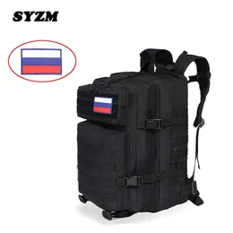 SyZm 30L/50L Wodoodporny nylonowy plecak wojskowy plecak taktyczny plecak na świeżym powietrzu Trekking Trekking Fishing Work 240112