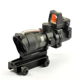 Trijicon TA31 ACOG Style 4X32 Real Fiber Source Cannocchiale illuminato rosso con RMR Micro Red Dot9698385