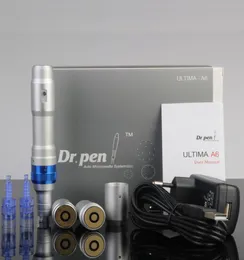 Dr pen a6 máquina automática de sistema de microagulhas elétrica microagulhas derma pen profissional para mts com bateria recarregável 4376492