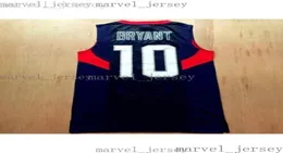 安いレトロ2008北京10バスケットボールジャージステッチされたシャツの男性sxxl2482362