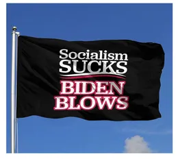 Socialism Selfks Biden Blows 3x5 ft 깃발 야외 깃발 집 배너 프리미엄 플래그와 황동 그로밋 1757695