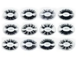 8d 25 mm fluffiga mink fransar wispies falska ögonfransar förlängning grymhet handgjorda fransar wispy faux cils tjocka sminkverktyg ögon 6181533