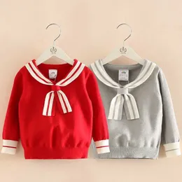 Pullover 2023 Autumn Winter 2 3 4 6 8 10 12 Years Kids Children's Clothing Preppy Style School School Sweater for Baby Girll2401