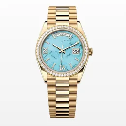 Diamond Men Watch Women Watch Automatic Mechanical Movement 41mm in acciaio inossidabile Presidente classico Watch Designer Leisure Watch Gold Watch Montre de Luxe