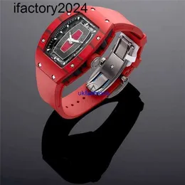 JF Richdsmers Watch Factory Superclone Luxury Watches armbandsur RM07-01 Red TPT Quartz Carbeleton Dial 45 mm HBLA