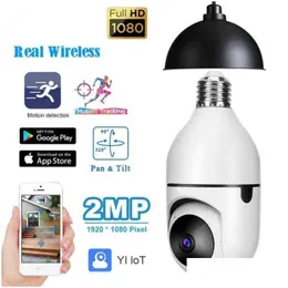 Ip Cameras Smart 2Mp 1080P E27 Bb Wifi Camera Ptz Infrared Night Vision Two Way Talk Indoor Wireless Baby Monitor Aa220315 Drop Deli Dhtuq