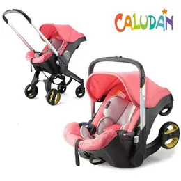 Carrinhos # Marca Soft Baby Terno Popular Designer Moda em 1 com Assento Bassinet Landscope High-End Folding Carriage Prams para Borns 4