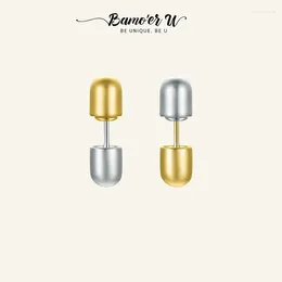 Kolczyki stadnorskie Bamoer U 925 Sterling Srebrny Orginal Bohemian Ear Studs for Women Geometryczne Oświadczenie Biżuteria Prezent na plażę Prezent