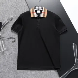 Camisa polo masculina moda masculina gola polo de luxo respirável topo verão camisa de negócios tamanho asiático M--XXXL