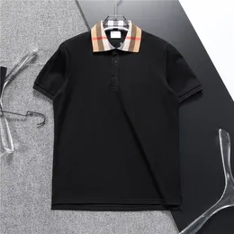 Męska koszulka polo moda moda męska T-shirt luksusowy kołnierz polo oddychający Top Summer Business Shirt azjatycki rozmiar m-xxxl