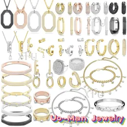 Set XFU Dextera 2023 Fine Jewelry Set Collana con ciondolo in cristallo da donna Orecchini Anello Bracciale Regalo di alta qualità Logo a fascia