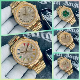 الساعات الماسية للرجال مشاهدة Menwatch Gold Watch 41 مم نساء الساعات الفاخرة حركة 40 مم 904L من الفولاذ المقاوم للصدأ watchstrap watch watch عالية الجودة