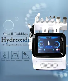 Aqua Dermabrasion Hydra Peeling Facial Bubble hydrodermabrasion diamond peeling Hidrafacial 7 in 1 facial machine with ems rf needless mesogun