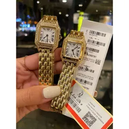 Kadınlar Panthere Watch Women Diamond Montre Panthere 4A Yüksek Kaliteli Meccmencial Hareket Uhren Paslanmaz Kayış Bilezik Montre Carter Bilek Swatch FVVD