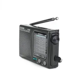 Radio FM Bekväm radio bärbar radio 5251610 KHz 360 graders rotationsstång Antenn Retro Pocket Radio Black 2023 TECSUN R909