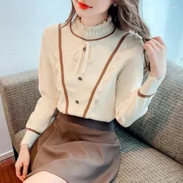 Suéter feminino coreano gola alta malha pulôveres mulher 2024 inverno arco suéter casual moda quente malhas jumper