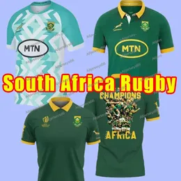 Maglie da rugby 100esimo anniversario 23 24 Maglia Africa CAMPIONE africano VERSIONE COMUNE Maglie squadra nazionale Sud 2023 2024 Coppa del mondo a sette