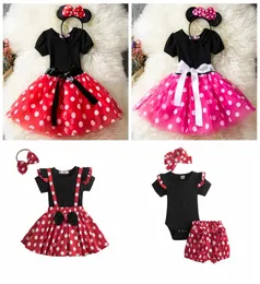 Vestidos da menina do bebê bolinhas impresso vestido de princesa com bandana crianças 039s ano novo 039s dia desempenho roupas crianças 3208030