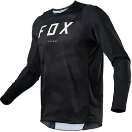 Sets 2023 Men's Downhill Jersey Fox Teleyi Mountain Bike MTB Camisetas Offroad DH Motociclismo Motocross Sportwear Racing Racing Cycling