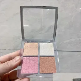 Eye Shadow Brand 4 Colors Natural Matte Makeup Waterproof Palette Shimmer Backstage Glow Face Highlight B 231211 Drop Delivery Dhjxu