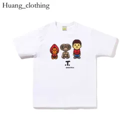 Designer Bape T Shirt Bapesta Męskie koszulki Bape Bape Kąpiel Ape x Anime T-shirt Bape Baby Milo COLLAB Koszulka Anime Kąpie się Ape Wysokiej jakości Puff EssentialsHoodie 44