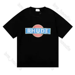 Rhude Sport Shirt Rude T Shirt Fashion ملابس أعلى جودة قمصان الشوارع عالية القصيرة CP T Shirt Womens Fitness Soft Breatable Cool New New New Mano Jano