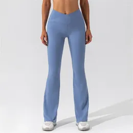 Kvinnors leggings sexig flare för kvinnor fitness sport yoga byxor med mage kontroll crossover midja täta byxor låga y2k kläder