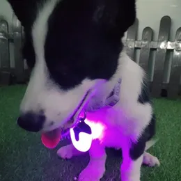 Vestuário para cães Coleira rotativa de 360 graus Luz 4 modos IPX8 à prova d'água USB recarregável para acessórios de caminhada noturna