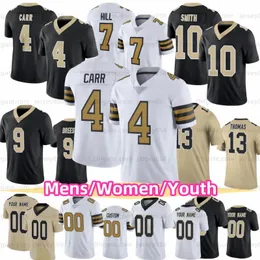 Derek Carr 4 Alvin Kamara Football Jersey High quality Jamaal Williams Chris Olave Tyrann Mathieu Drew Brees Taysom Hill Michael Thomas Demario Davis Bryan Bresee