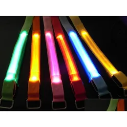 LED-Gadget-Leuchtarm mit Outdoor-Sportbeleuchtung, Handgelenkschlaufe, ein einzelner Blitz kann individuell angepasst werden, Logo-Armband, keine Drop-Lieferung, Ele Dhs7O