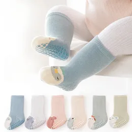 3pairs/Lot Children's Floor Socks Autumn Combed Cotton Baby Non-Slip Toddler Cartoon Socks 240111