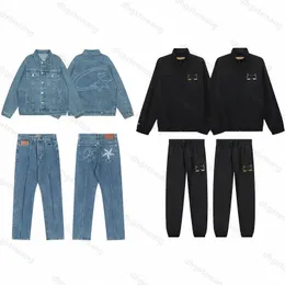 Drill Y2K 3M Mens Suit Thin Woven Fabric Suit Ukdripdrill High Street Wonmen Couple Embroidered Denim Jacket Jacket Jeans Padded Coat Alcatraz