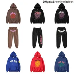 Spider hoodie roze paars Young Thug sp5der trainingspak 555555 mannen vrouwen web jas Sweatshirt Spider 555 hoge kwaliteit 1OC7