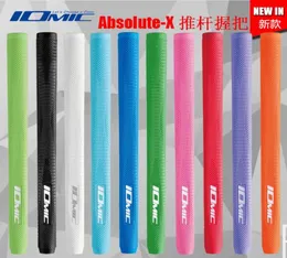 Męskie IOMIC Absolutex Golf Putter Grips Wysokiej jakości gumowe kluby golfowe Chwyt 10 kolorów w wyborze 3pclot Putter Chwyt SHIPPI3407249