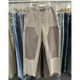 Real Pics Uomo Jeans Moda Tutti i Match Pantaloni in denim 24ss