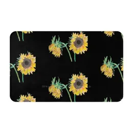 Sunflowers By Ash 3D Morbido Tappetino Antiscivolo Tappeto Tappetino per Piedi Girasoli Originale Arte Indipendente Artista Luminoso Colorato Giallo 240111