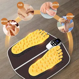 Foot Acupressure Mat EMS Fötter Massage Pad Foot Circulation Massager Acupunkturpunkter Relaxation Verktyg för att lindra trötthet öm 240111