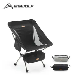 BSWolf Folding Chair Ultralight Detachabl Portable Camping Chair Fishing chiar for camping and tourism Hiking Picnic Seat Tools 240111