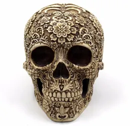 Horror Home Table Grade Decorative Craft Human Horror Resin Skull Bone Skeletons Halloween Decoration Flower Ornaments Skeleton4820488