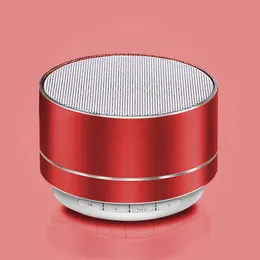 Bluetooth -högtalartabletthögtalare Mini Portable -högtalare A10 Bluetooth -högtalare Trådlös handsfree med FM TF -kortplats LED Audio Player för MP3 -surfplatta PC i Box 4OwAw