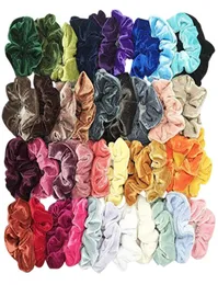 40PC Girls Hair Ring Women Scrunchies Scrunchies Rope Scrunchies Band Female Velvet Ponytail Association 208931366