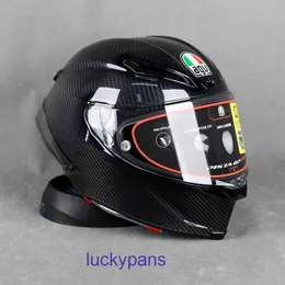 Casco moto AGV Chameleon Pista Blue GP RR Ice Red Trail nero opaco brillante in fibra di carbonio completo E2CU