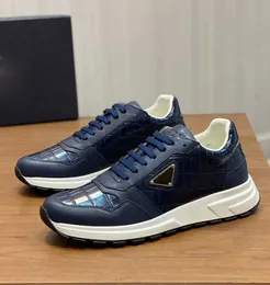 Ny lyxsport Prax 01 män sneakers skor stenkorn läder tallriksform man kausal designer skateboard promenad löpare utomhus sport vandring sko skor eu38-46