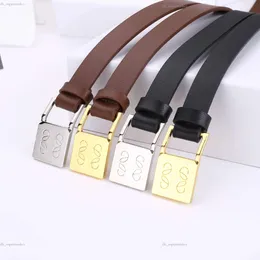 Lowees Designer Belt for Womens Genuine Leather Anagram Belt loeewees belts 20mm Amazona Padlock Belt E619Z15X12 Fashion Waistband Woman Waist Band with Box