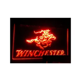 Led Neon Sign B107 Winchester Firearms Gun Beer Bar Pub Club 3D Signs Light Home Decor Crafts Drop Delivery Lights Lighting Holiday DHZXW