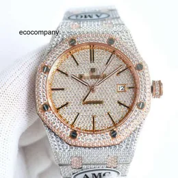 Aps Dames luxe diamantenkorsthorloge ontwerper vol diamanten horloge ijs uit mannen kijken ap menwatch H3X9 automatisch mechanisch uurwerk uhr kroon buste naar beneden montre royal re S