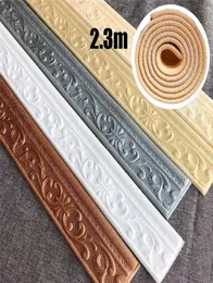 3D Ploam Placil Naklejki do samoprzylepnego wodoodpornego tapety border na ścianę naklejka na salon Dekoracje do sypialni 1198391